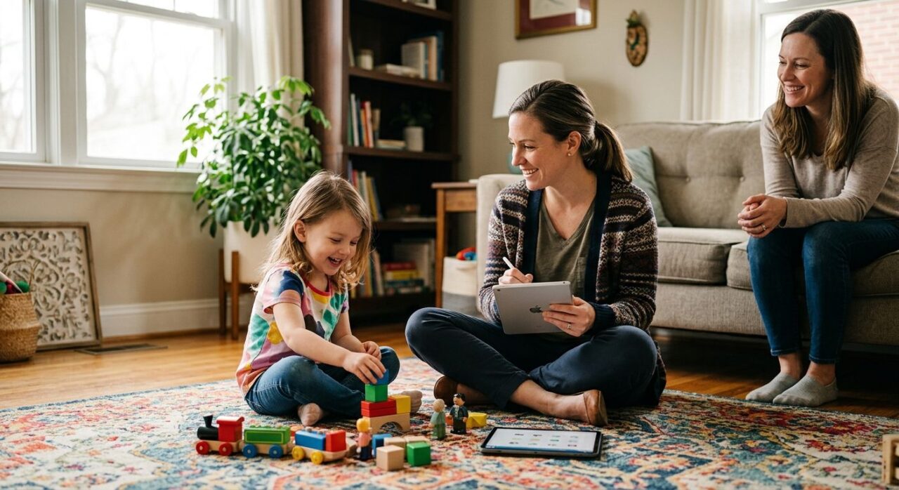In-home autism assessment by a BCBA and child in Richmond, Virginia